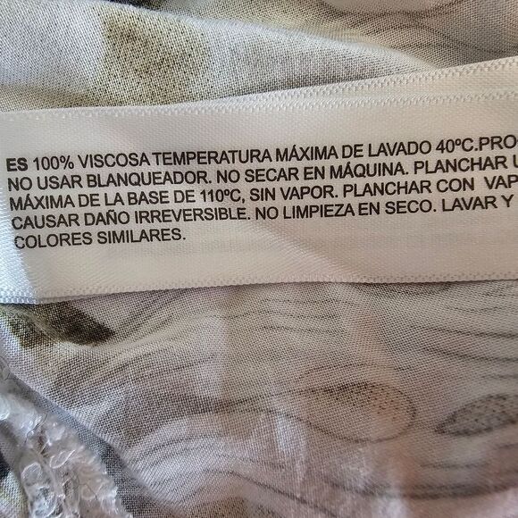 Denim + Flower Tropical Print Button Down Shirt Sz L Beach Resortwear Festival - Picture 11 of 16